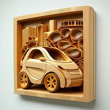 3D мадэль Smart City Coupe (STL)